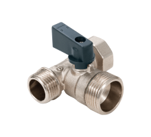 Кран шаровой трехпроходной 1/2"вн x 3/4" нарx 1/2" нар (10/100)  (AQualink)