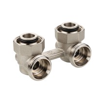 Узел угловой для нижнего подключения радиатора (без адаптеров) 3/4" Евроконус VT.345.ANE.05