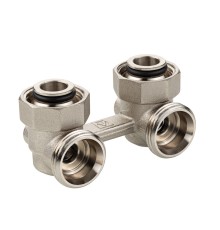 Узел угловой для нижнего подключения радиатора (без адаптеров) 3/4" Евроконус VT.345.ANE.05