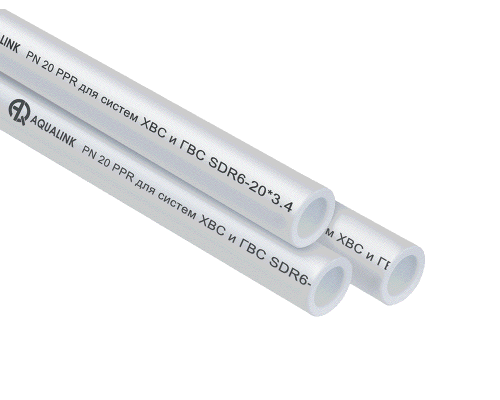 Труба PN20 32 х 5,4 для холодной и горячей воды 2 м (AQUALINK 30)