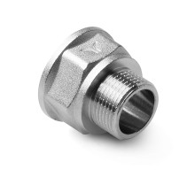 Переход латунный Н/В резьбовой 1/4x1/2 PROAQUA