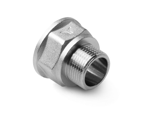 Переход латунный Н/В резьбовой 1/4x1/2 PROAQUA