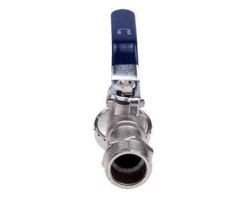 Кран шаровой водоразборный под шланг 1/2 Wh ручка ECO (180/20)