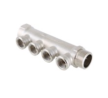 Коллектор, 3/4"х4 вых. 1/2" вн. (2/36) VTc.550.N.0504