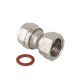 Соединитель обжимной с накидной гайкой 16х1/2" VTm.322.N.001604