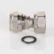 Соединитель обжимной с накидной гайкой 16х1/2" VTm.322.N.001604