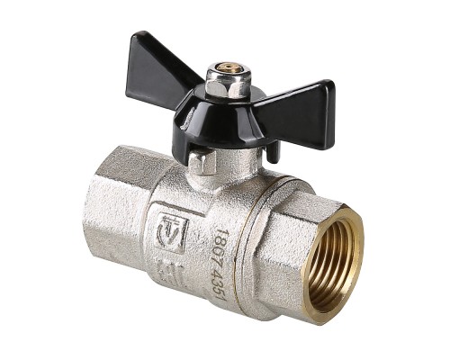 Кран шар. PERFECT, рукоятка бабочка 3/4" вн.-вн. (9/36) VT.317.N.05