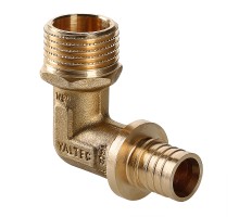 Угольник надвижной с переходом на нар.р. 20(2,8) х 1/2" (5/125) VTm.453.BG.002004