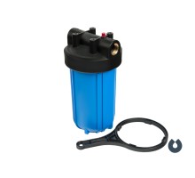 Колба BIG BLUE CFC-10BB02 (без картриджа) (Колба BIG BLUE, 10") монтажная длина – 172 мм; высота колбы – 590 мм; подключение 1'