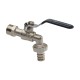 Кран шаровой водоразборный под шланг 3/4 Wh ручка (AQualink 40/5)