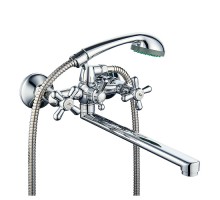 Смеситель ROEGEN RP120B для ванны, 1/2" м/к, плоский излив