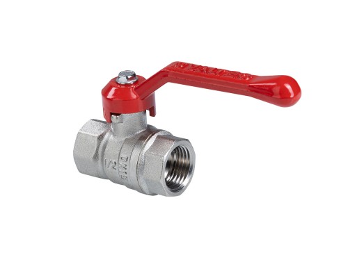Кран шаровой СТАНДАРТ, ГОСТ, никель, длинная рукоятка 1/2", вн.-вн. PN40 VT.120.N.04 Кран шаровой СТАНДАРТ, ГОСТ, никель, длинная рукоятка 1/2", вн.-вн. PN40 VT.120.N.04