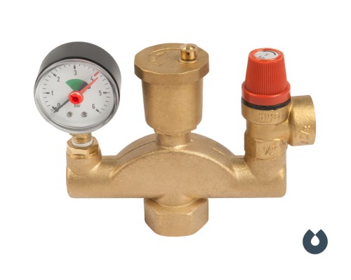 Группа безопасности котла 1" - 1/2" UNIPUMP Группа безопасности котла 1" - 1/2" UNIPUMP
