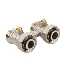 Узел для нижнего подключения радиатора (без адаптеров) 3/4" Евроконус VT.345.NE.05