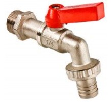 Кран водоразборный со штуцером 1/2" (10/80) VT.051.N.04