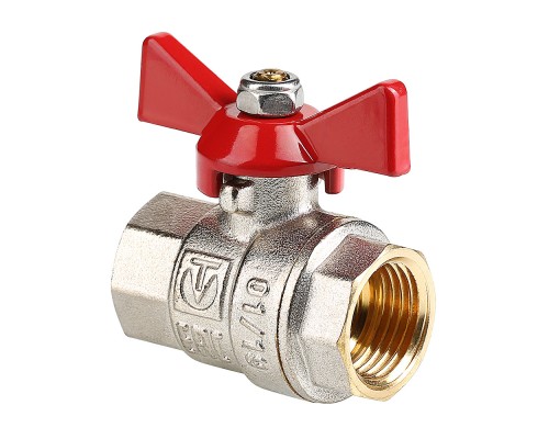 Кран шар. BASE, рукоятка бабочка 3/4" вн.-вн. (14/126) VT.217.N.05