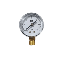 Манометр 50 мм, нижнее подключение 1/4", 0-10 бар (AQUALINK)