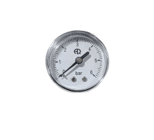 Манометр 50 мм, осевое подключение 1/4", 0-6 бар (AQUALINK)