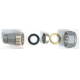 Соединитель для стальных труб Ду15 с переходом на нар. р. 1/2" (5/60) VTr.801.N.0404