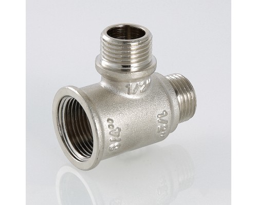 Тройник с двумя переходами на нар. р. 3/4"х1/2"х1/2"" вн.-нар.-нар. (1/70) VTr.133.RN.050404