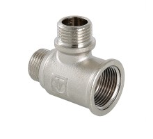 Тройник с двумя переходами на нар. р. 3/4"х3/4"х1/2"" вн.-нар.-нар. (1/60) VTr.133.RN.050504