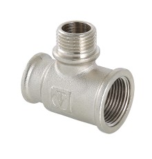 Тройник с переходом на нар. р. 3/4"х1/2"х1/2" вн.-нар.-вн. (1/70) VTr.132.RN.050404
