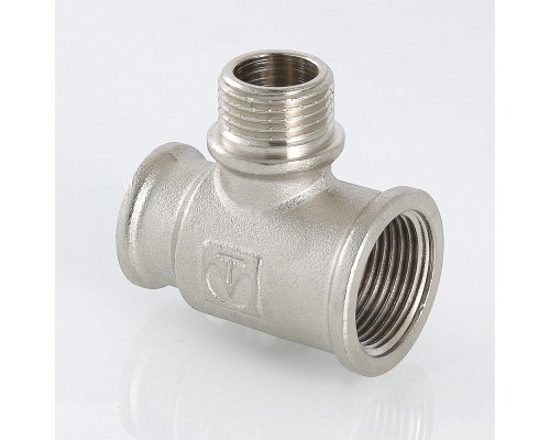 Тройник с переходом на нар. р. 3/4"х1/2"х3/4" вн.-нар.-вн. (10/60) VTr.132.RN.050405