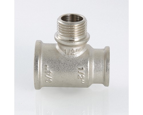 Тройник с переходом на нар. р. 3/4"х1/2"х3/4" вн.-нар.-вн. (10/60) VTr.132.RN.050405