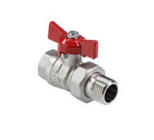 Кран шаровой СТАНДАРТ ГОСТ, с полусгоном 1 1/4", вн.-нар. (PN40) VT.127.N.07