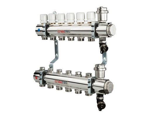 Коллекторная группа в сборе, 1"х3 вых. Евроконус 3/4" (/) VTc.594.EMNX.0603