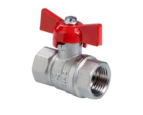 Кран шаровой СТАНДАРТ, ГОСТ, рукоятка бабочка 3/4", вн.-вн. (PN40) VT.122.N.05 Кран шаровой СТАНДАРТ, ГОСТ, рукоятка бабочка 3/4", вн.-вн. (PN40) VT.122.N.05