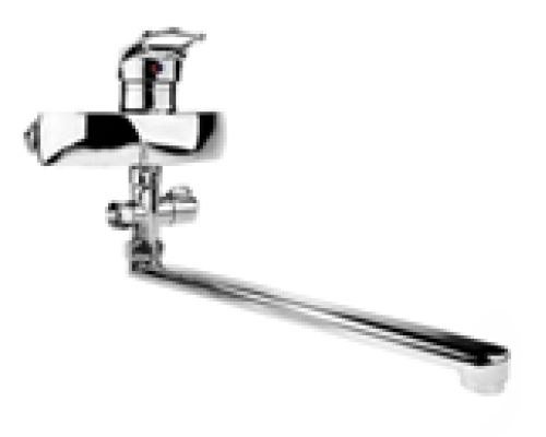 Смеситель д/в. шар.40мм., див-р картриджный, L-нос-30см., шланг 1,5 м, лейка