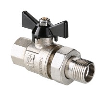 Кран шар. PERFECT с полусгоном 3/4" вн.-нар. (9/36)  VT.327.N.05