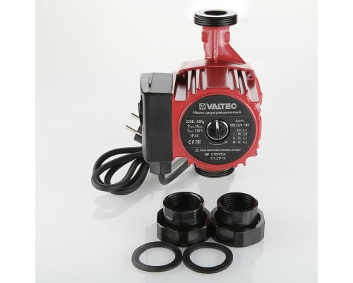 Насос цирк. VALTEC RS 25/4-180 с гайками VRS.254.18.0