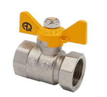 Кран шаровой для газа 3/4" в/в бабочка (AQUALINK   100/10)