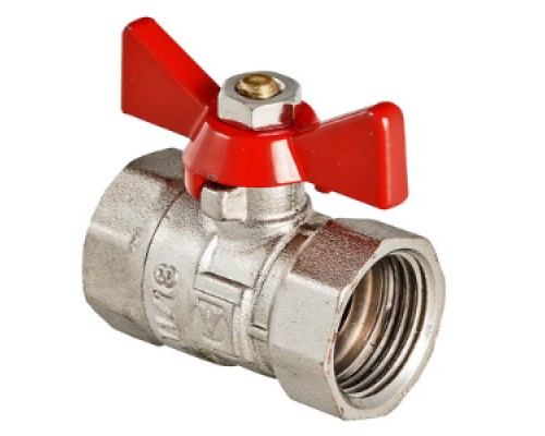 Кран шар. COMPACT, рукоятка бабочка 1/2" вн.-вн. (20/320) VT.092.N.04