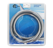 Шланг для душа конус имп (1/2") +  рус (М22) длина 1,5 м в блистере (AQualine  50/1)