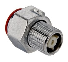 Полусгон с накидной гайкой, с обратным клапаном 1/2" (10/250) VTr.612.N.0004