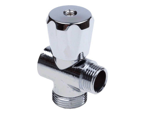 Вентиль трехпроходной FMM 1/2x1/2x3/4 гайка-штуцер-штуцер (AQualink)