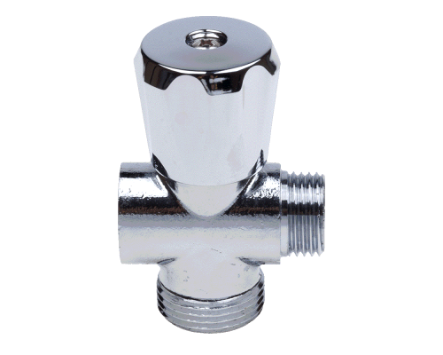 Вентиль трехпроходной FMM 1/2x1/2x3/4 гайка-штуцер-штуцер (AQualink)