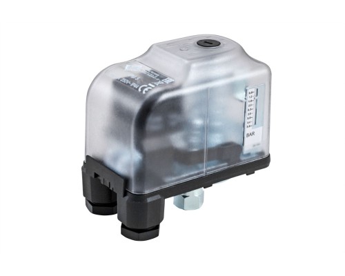 Реле давления с ГРАД ШКАЛОЙ Italtecnica РМ/5G (м) 1/4" 250В ~ 16(10)A, Рмакс- 5 бар, присоед.- 1/4"(вр), Рвкл - 1,4 бар, Рвыкл - 2,8 бар