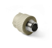 Муфта комб. (нар. рез.)  20-1/2   (150/25)   PRO AQUA Серая