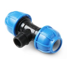 Тройник с наружной резьбой 25x1/2x25 UNIO (160/10)