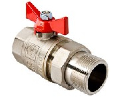 Кран шар. BASE с полусгоном 1/2" вн.-нар. (10/160) VT.227.N.04