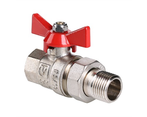Кран шар. BASE с полусгоном 1 1/4" вн.-нар. (4/36) VT.227.N.07