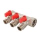 Коллектор с отсекающими кранами, 3/4"х3 вых. 1/2" нар. (/24) VTc.580.N.0503