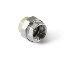 Муфта комб. раз. (вн. рез.)  25x3/4F (Американка)   (75/15)   PRO AQUA Серая