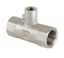 Тройник под датчик теплосчётчика, 3/4"х M10 х 3/4" вн.-вн.-вн. (10/60)  VTr.250.N.0005