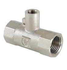 Тройник под датчик теплосчётчика, 3/4"х M10 х 3/4" вн.-вн.-вн. (10/60)  VTr.250.N.0005