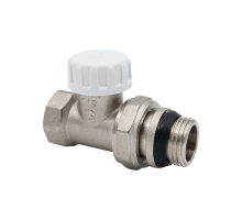 Запорный клапан для радиатора прямой  FM 1/2" с уплотнением (AQualink  100/10) новый